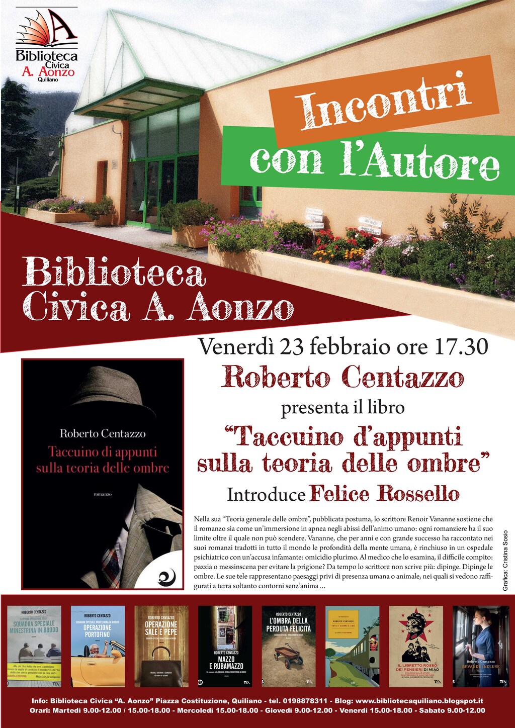 Incontri con l'Autore - Roberto Centazzo
