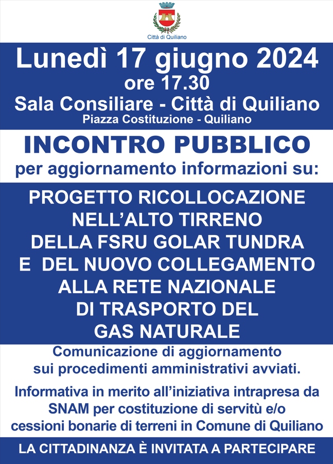 Incontro pubblico - Golar Tundra