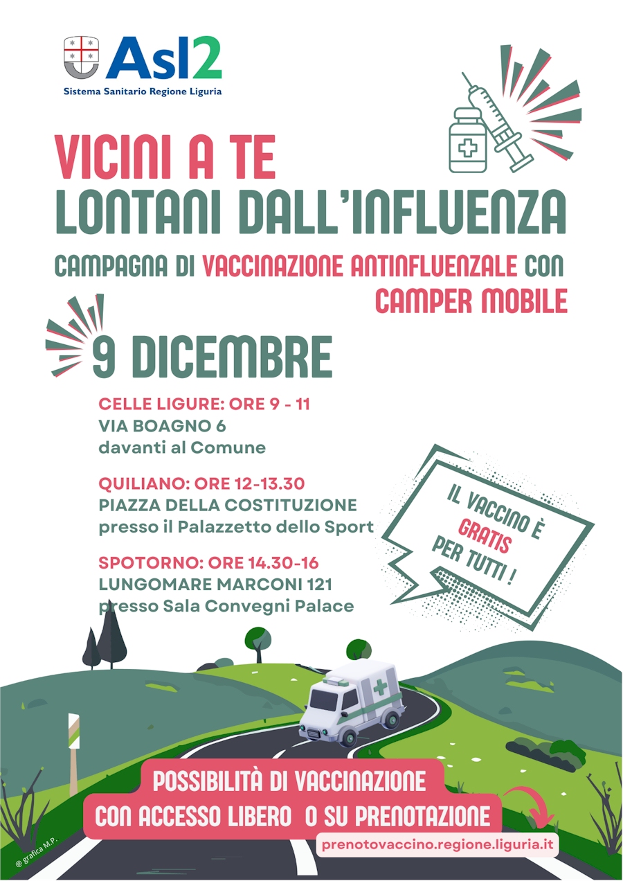  Campagna Vaccinazione Antinfluenzale su camper Mobile ASL 2