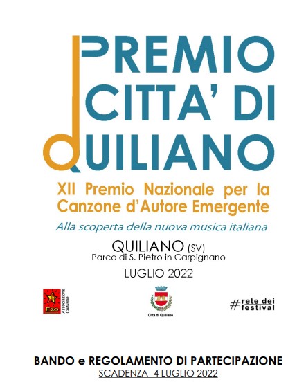PREMIO CITTÀ DI QUILIANO - Premio Nazionale per la Canzone d'Autore Emergente